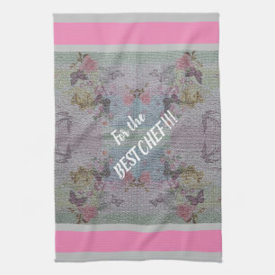 Luxus Moderne Vintage Rose Geschirrtuch