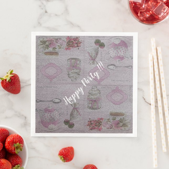 Luxus Moderne Vintage Rose Serviette (Beispiel)