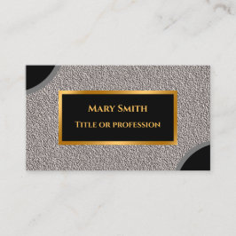 Luxus Modernes Gold Silver Visitenkarte