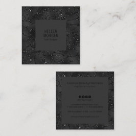 Luxus monochromatischer Hintergrund Quadratische Visitenkarte