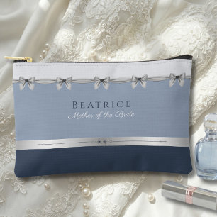 Luxus-Mutter der Braut   Schieferblaues Makeup Zubehörtasche