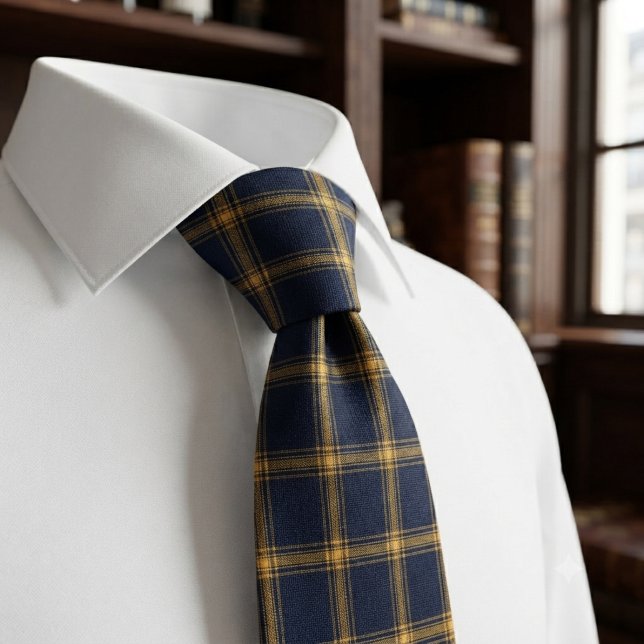 Luxus-Navy-und-Gold-Karottee Krawatte (Von Creator hochgeladen)