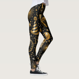 Luxus-Neujahrsfeier-Muster Leggings