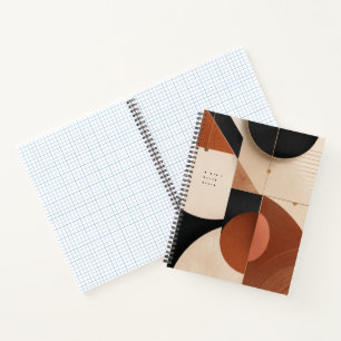 Luxus-Neutrale Geometrische Ästhetik Spirale Notizbuch