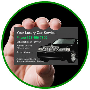 Luxus-Öffentlicher Verkehr Taxi-Automobil-Service Visitenkarte