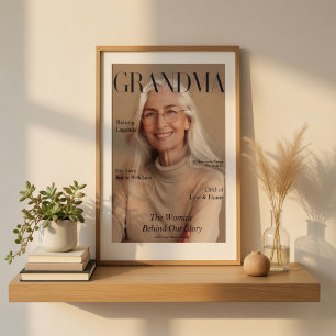 Luxus-Oma-Magazin-Cover-Foto-Geschenk Poster