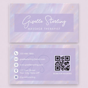 Luxus-Opal-Holografie-Spa-Professional Visitenkarte