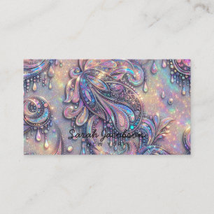 Luxus-Opal-Paisley-Diamant Visitenkarte