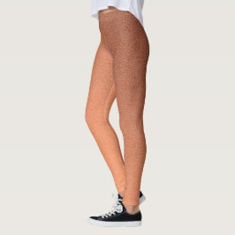 Luxus Orange Silver Leggings