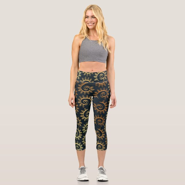 Luxus-Ornamente 39 Capri Leggings (Vorderseite)