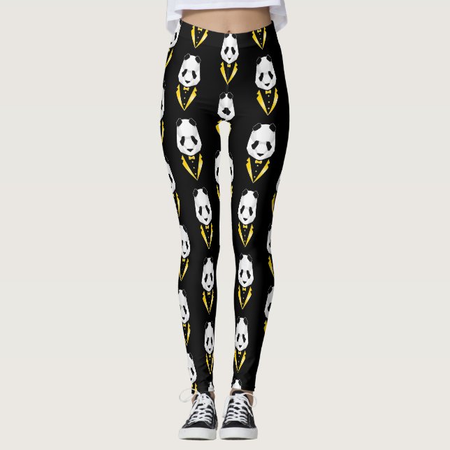 Luxus-Panda Leggings (Vorderseite)