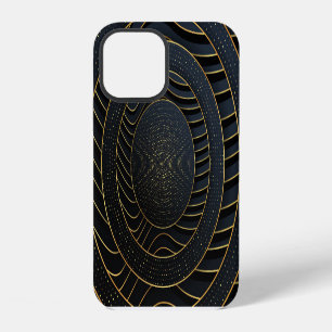 Luxus Papier schneiden goldene Hintergründe. iPhone 12 Hülle