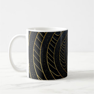 Luxus Papier schneiden goldene Hintergründe. Kaffeetasse