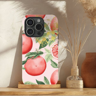 Luxus Pastel Pink und Gold Grapefruit Trellis Case-Mate iPhone Hülle