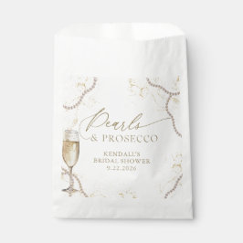 Luxus Perlen und Prosecco Brautparty Geschenktütchen