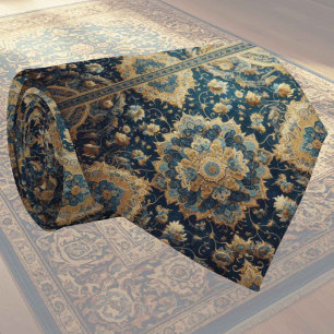 Luxus-Perser-Designer-Teppich Faux-Seide-Halstuc Krawatte