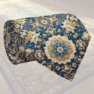 Luxus-Perser-Designer-Teppich Faux-Seide-Halstuc Krawatte