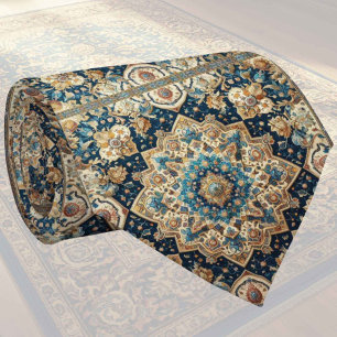 Luxus-Perser-Designer-Teppich Faux-Seide-Halstuc Krawatte