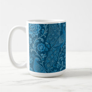 Luxus-Perser Dieses Reiche Pfauenblau-Muster Kaffeetasse