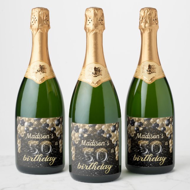 Luxus Personalisiert 50. Geburtstag (Flaschen)
