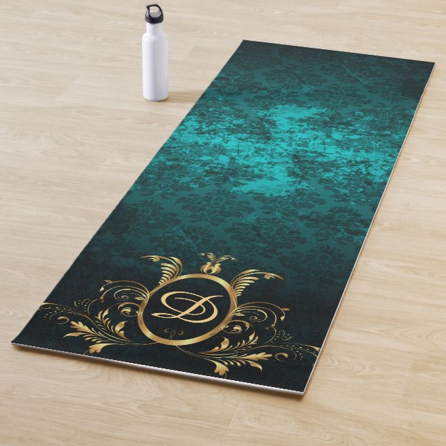 Luxus Personalisiert Damask Goldrahmen Yogamatte (Beispiel)