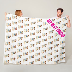 Luxus-Pflegehund Personalisierte Trendkollektion Fleecedecke