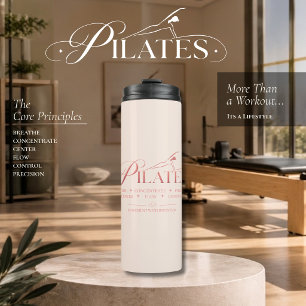 Luxus Pilates Die Kernprinzipien Rose Thermosbecher