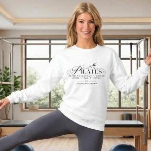 Luxus-Pilates Die Kernprinzipien Schwarz Sweatshirt