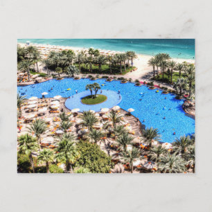 Luxus-Pool Dubai Postkarte