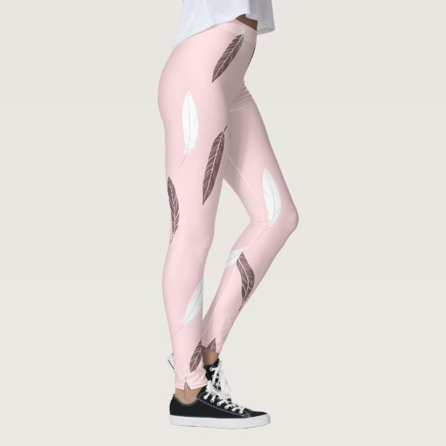 Luxus-Popular-Feather-Boho-Kollektion Leggings (Rechts)