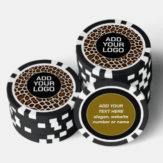 Luxus-Popular-Weißer-Leopard-Elegante-Kollektion Pokerchips