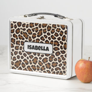 Luxus Populäre White Leopard Elegante Collection Metall Brotdose