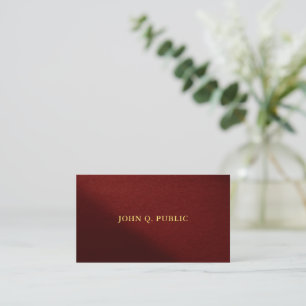 Luxus Premium Dicke Gold Text Elegante Vorlage Visitenkarte