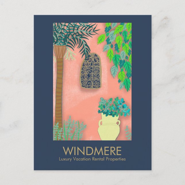 Luxus Real Anwesen Agent Realtor Property Manager Postkarte (Vorderseite)