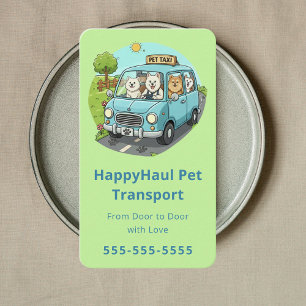 Luxus-Reisebegleitung für Haustiere Pet-Taxi Pet-C Visitenkarte