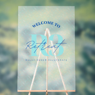 Luxus Retreat Corporate Event Mattiert Willkommen Acrylschild