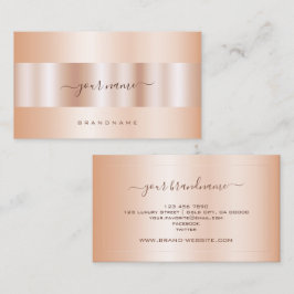 Luxus Rose Gold Effekt Beruflich und modern Visitenkarte