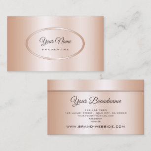 Luxus Rose Gold Effekt Beruflich und trendy Visitenkarte