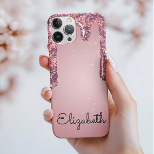 Luxus Rosen Gold Tröpfchen Glitter Case-Mate iPhone Hülle