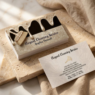 Luxus-Rosen-Reinigungsdienste Elegant Maid & House Visitenkarte