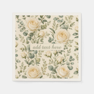 Luxus-Rosen- und Salbei-Eukalyptus-Hochzeit in Elf Serviette