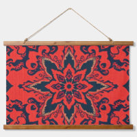 Luxus roter blauer verzierter persischer Medaillon