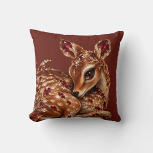 Luxus-Rotgoldhirsch-Kunst Kissen