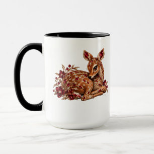 Luxus Rotgoldhirsch Kunst Tasse