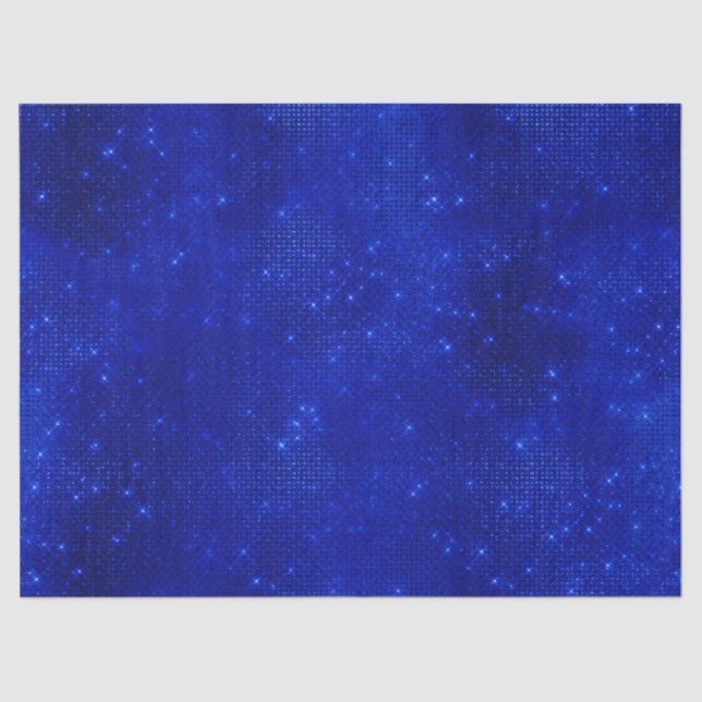 Luxus Royal Blue Foil Hanukkah Tissue Paper Seidenpapier (Vorderseite)