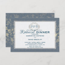 Luxus Royal Damask Probe Dinner Card