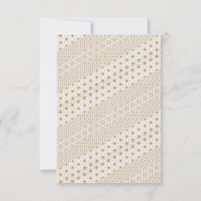 Luxus RSVP Karte (Vorderseite)