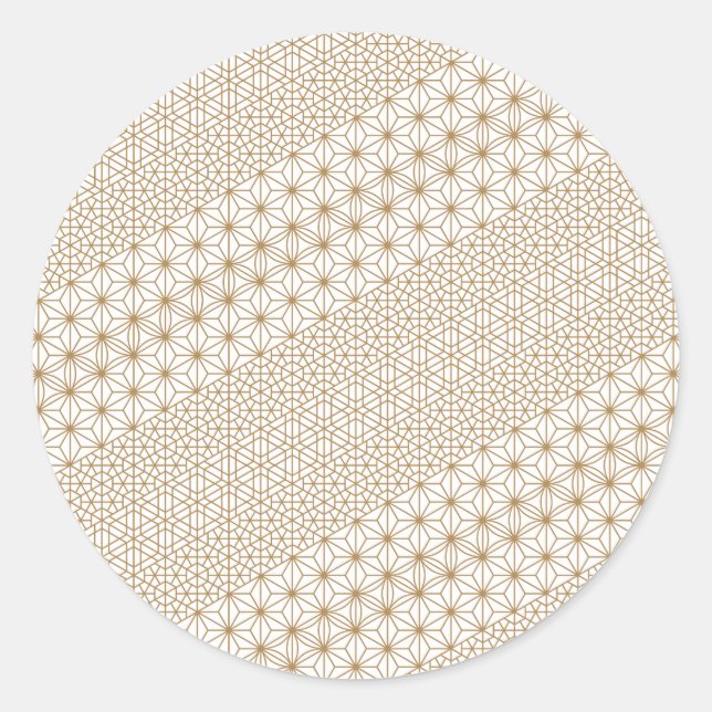 Luxus Runder Aufkleber (Vorderseite)