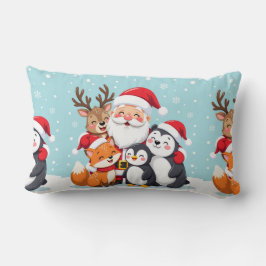 Luxus-Samt-Weihnachts-Wurfkissen Lendenkissen