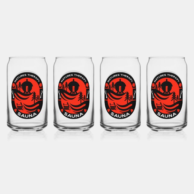 Luxus Sauna Geschenk Dosenglas (Vorderseite)